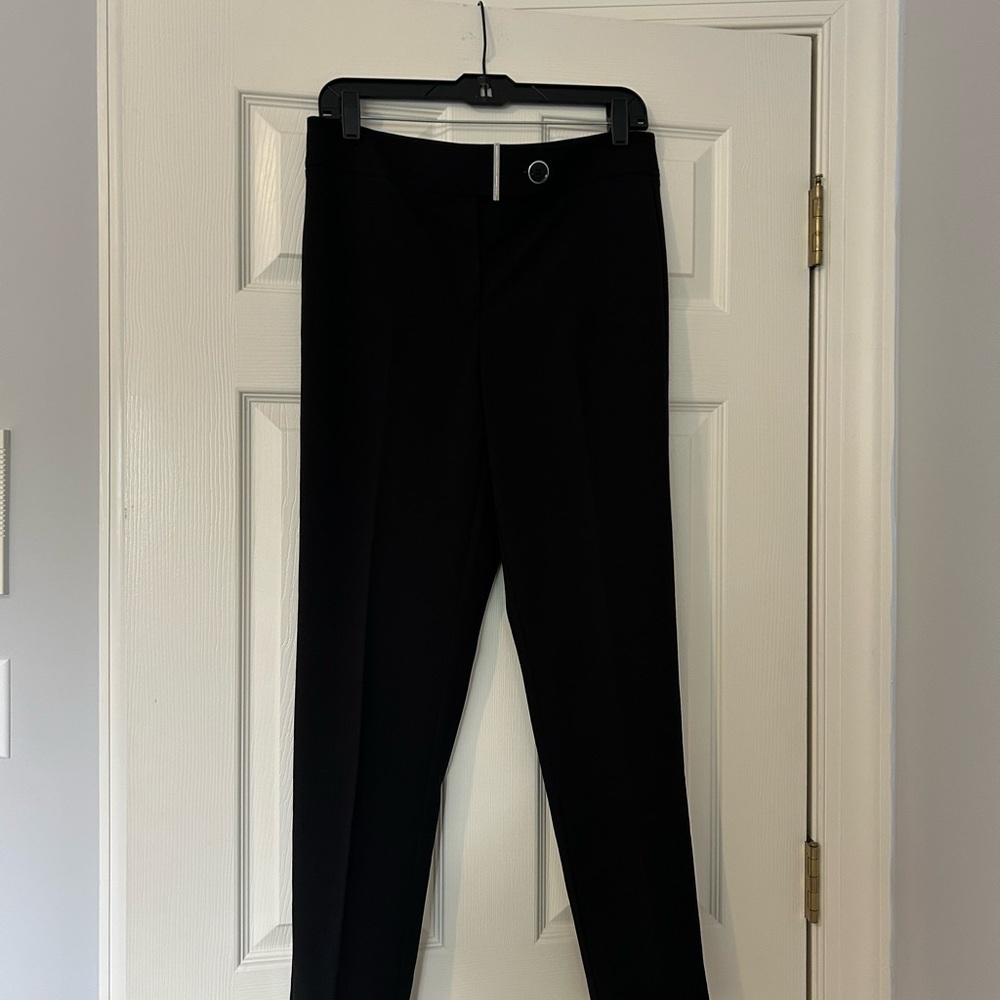 Calvin Klein Black Straight Leg Pants Classic Style